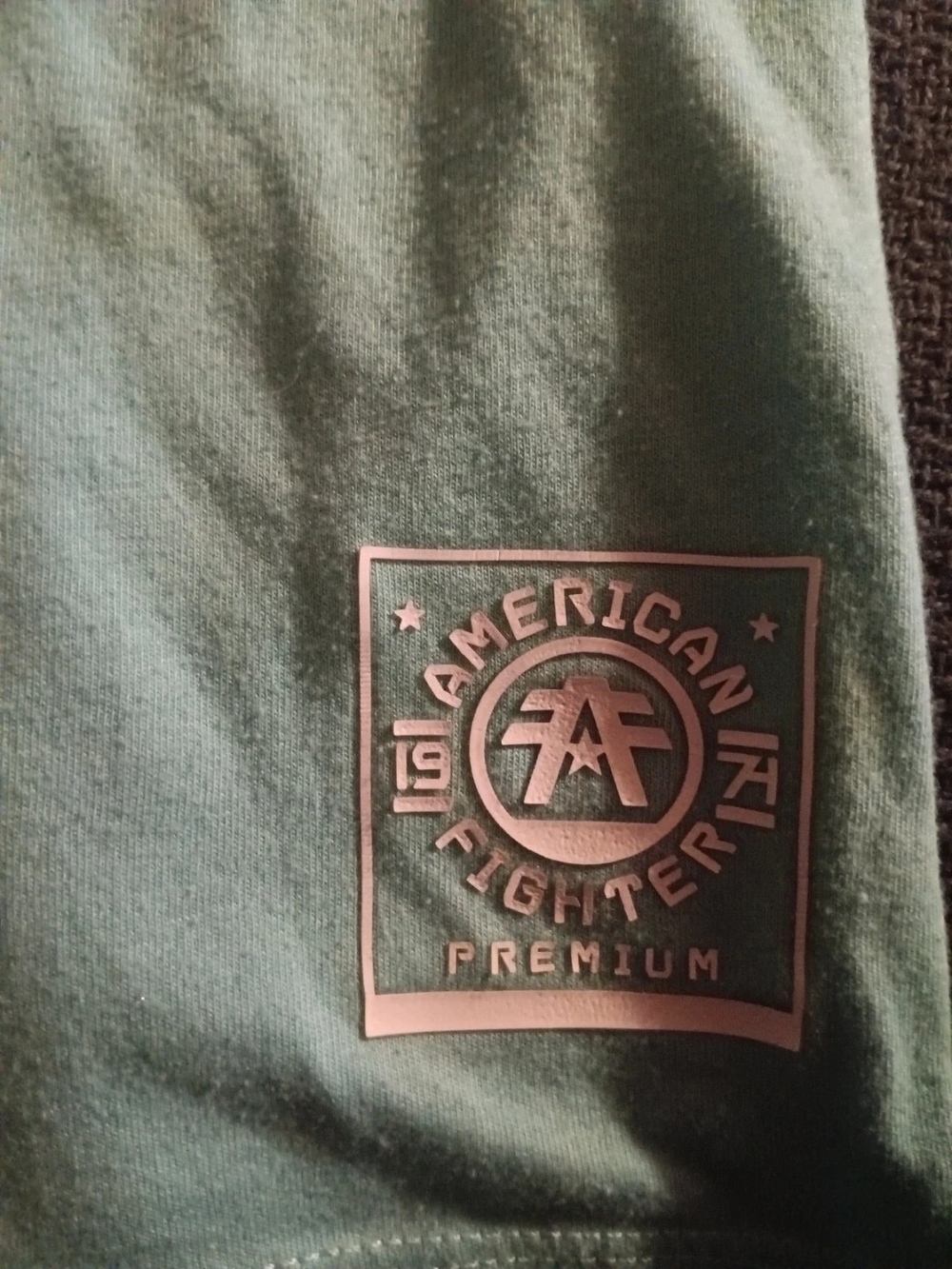 American Fighter Light Blue Graphic Tee - Premium